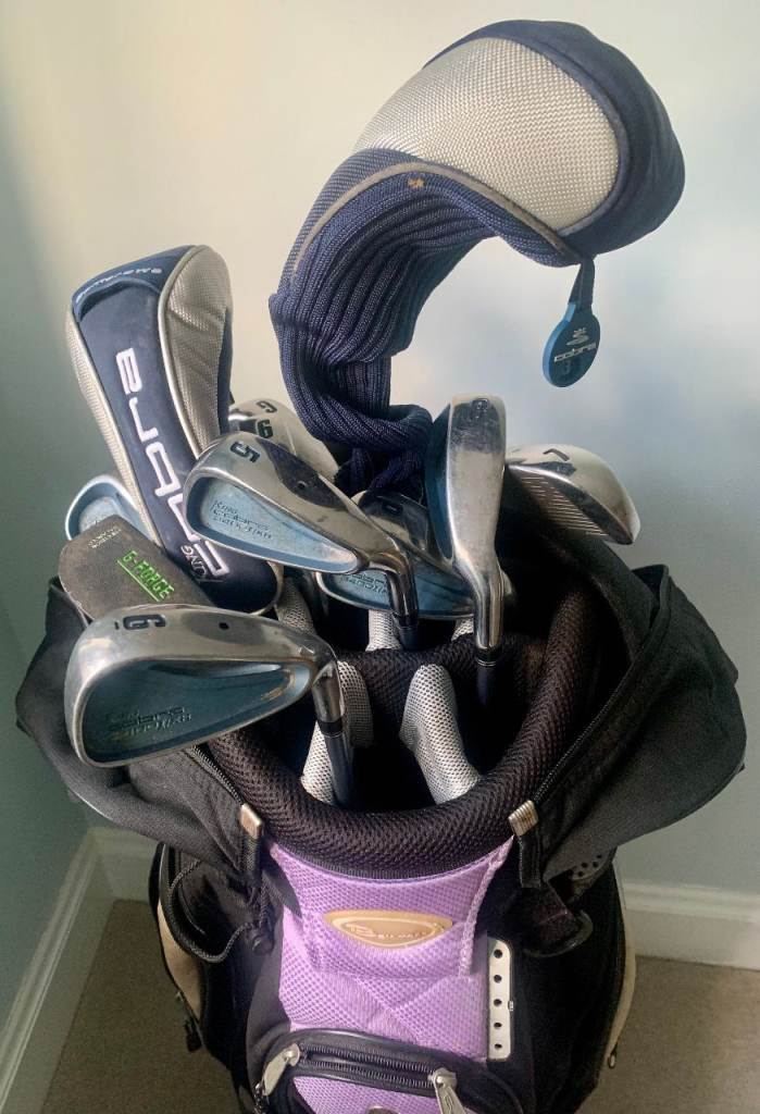 Cobra Ladies Golf Set, woods & irons, complete with bag