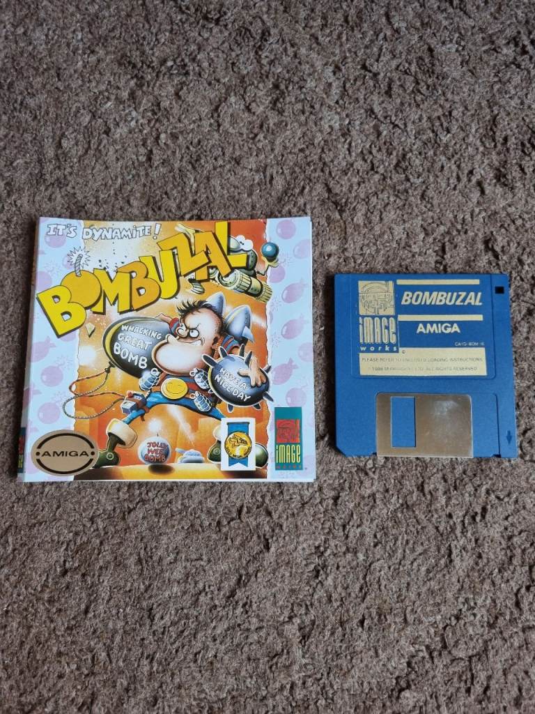Commodore Amiga Bombuzal Video Game Rare Vintage - No case