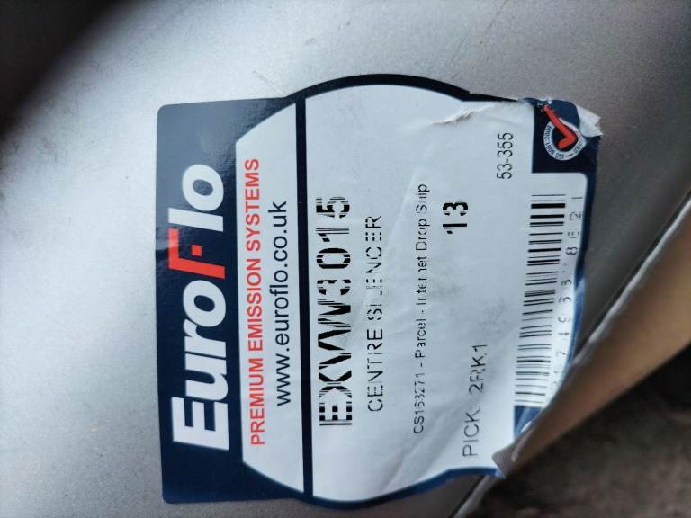 VW T4 centre silencer muffler exhaust exvw3015