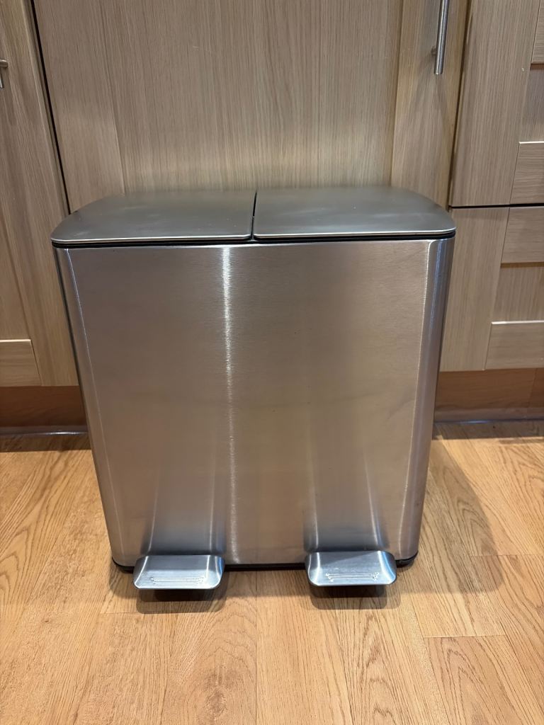 Stainless Steel Twin Bin