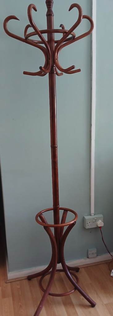 Vintage bentwood parrot coat rack thonet style 