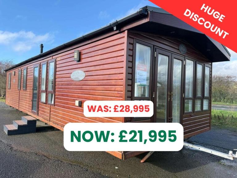 Static Caravan wooden lodge For Sale Off Site Regal Autograph 40ft x 13ft, 3 Bed