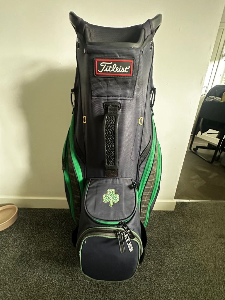 Titleist Shamrock Cart 14 Cart Bag / 14-Way Divider / Navy, Green