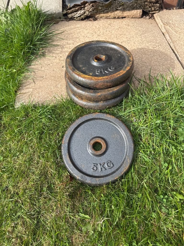 20kg cast iron plates (5kgx4)
