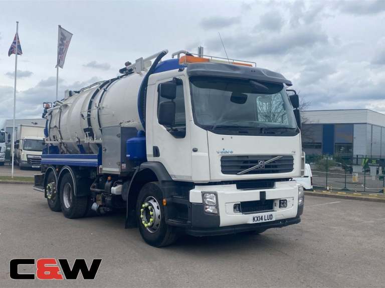 *Euro 5* Volvo 2014 (14) FE 340 6×2 Medium Volume Jet Vac Tanker - 361000kms