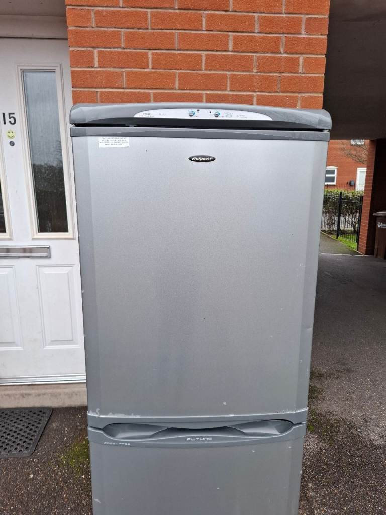 Hotpoint silver fridge freezer