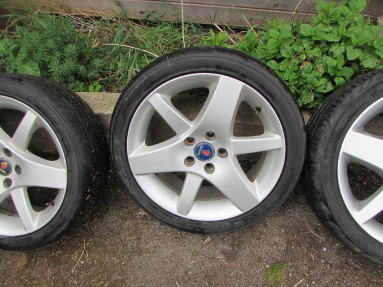 Rare YY Saab 93 -95  Aero Viggen 17inch Alloy wheels set of 4