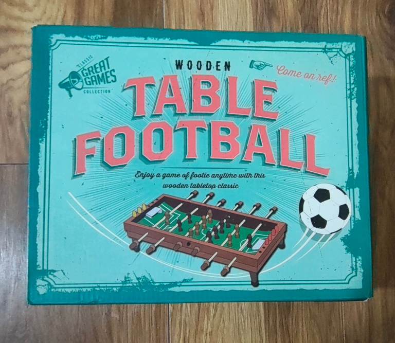 Wooden table football 