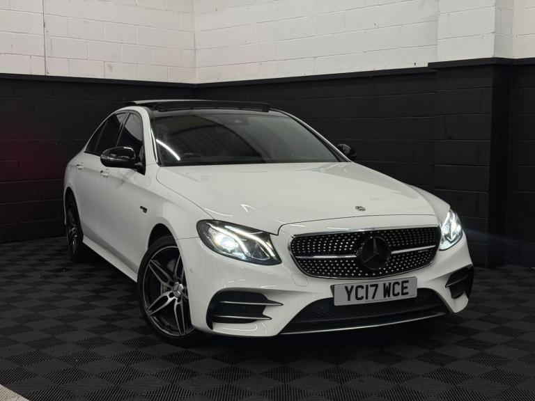 2017 17 MERCEDES BENZ E43 AMG 3.0 V6 4MATIC SALOON 410BHP WHITE EURO 6