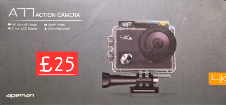 Apeman+sd card sports camera 4k brand new with accessories 