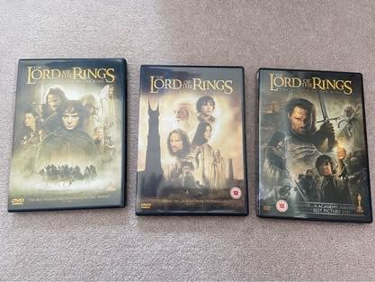 Lord of the Rings DVD Trilogy – Good Condition