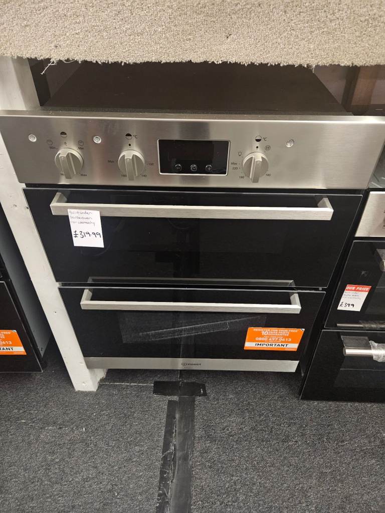 Brand New Indesit IDU6340IX Aria Built-Under Double Electric Oven RRP £379