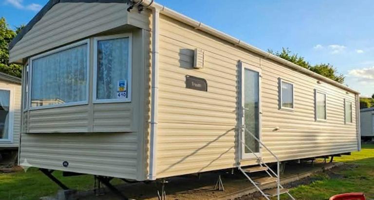 ABI Trieste 2019 static caravan sited at Harts, Leysdown, Sheppey, Kent. 3 beds