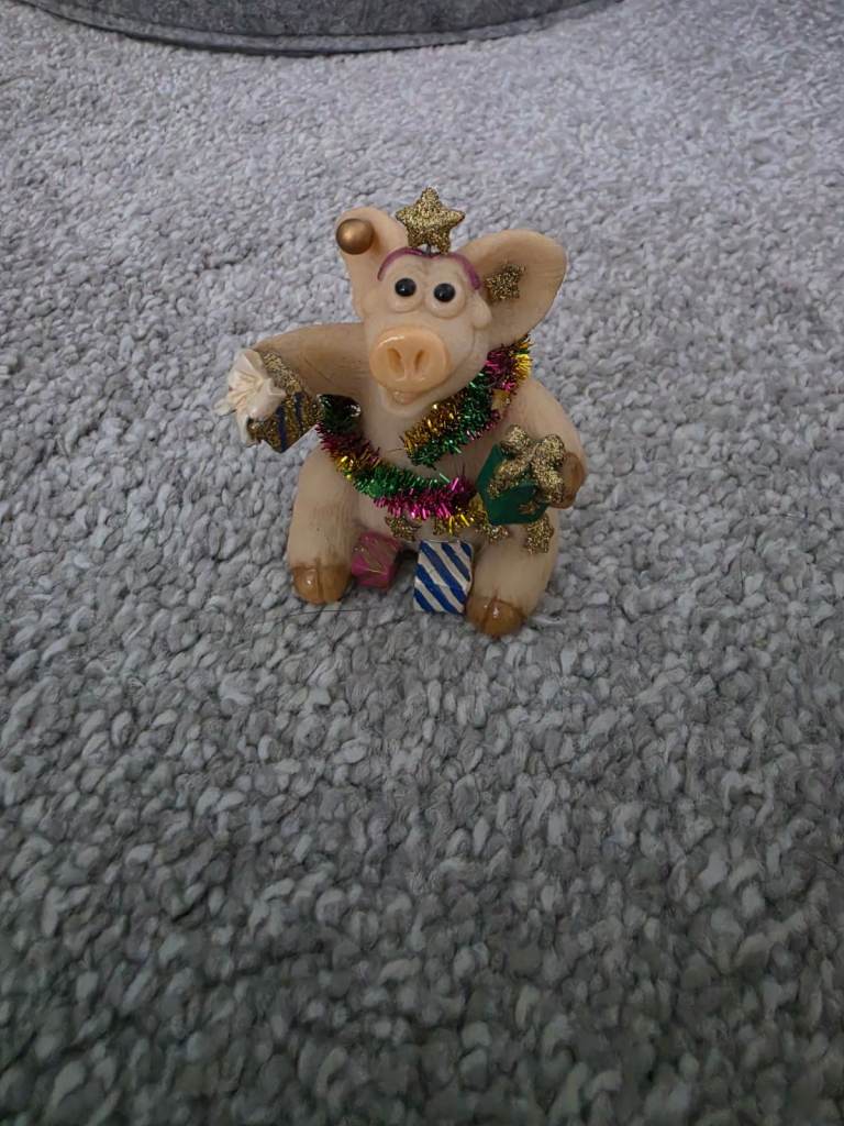 Piggin Dresed up for Christmas