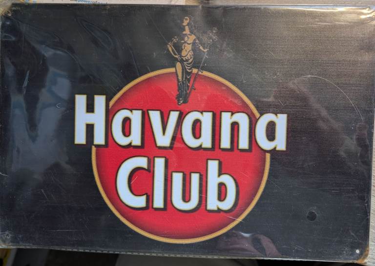 Havana Club Vintage Retro Metal Wall Sign Plaque Man Lady Cave Pub Bar Rum Cuba