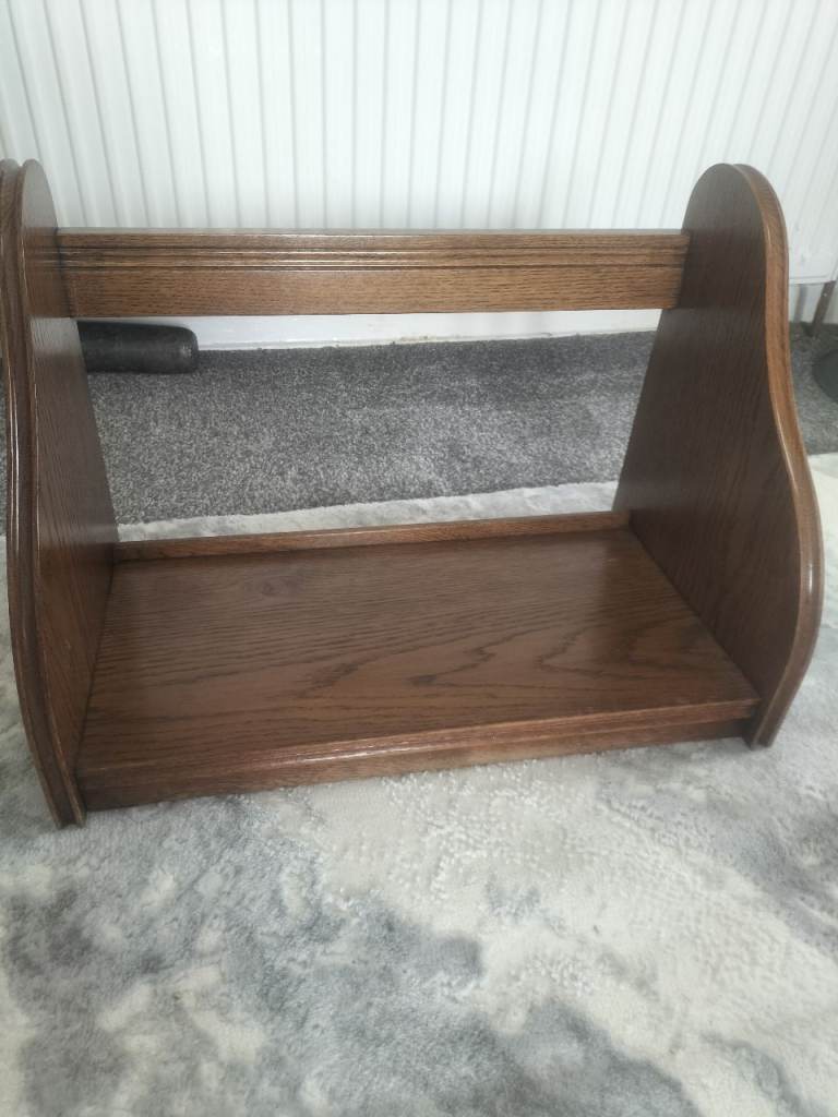  Oak Wooden Bookcase / Shelf Unit 