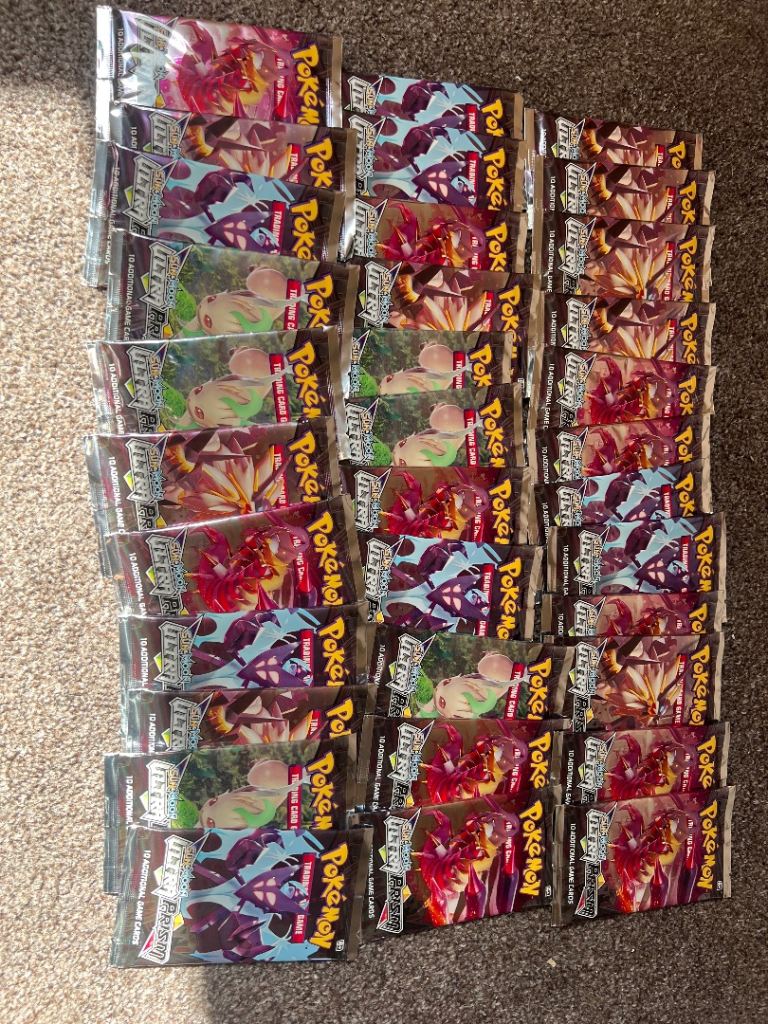 34 Pokémon card packs