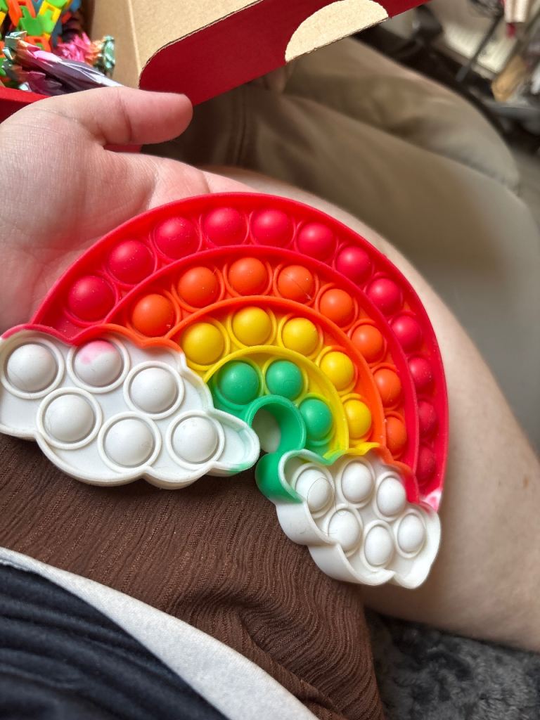 Rainbow Pop It Fidget Toy – Good Condition