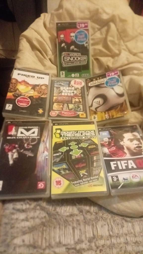 PSP Games Bundle - Fired Up, Grand Theft Auto, FIFA 07 & More