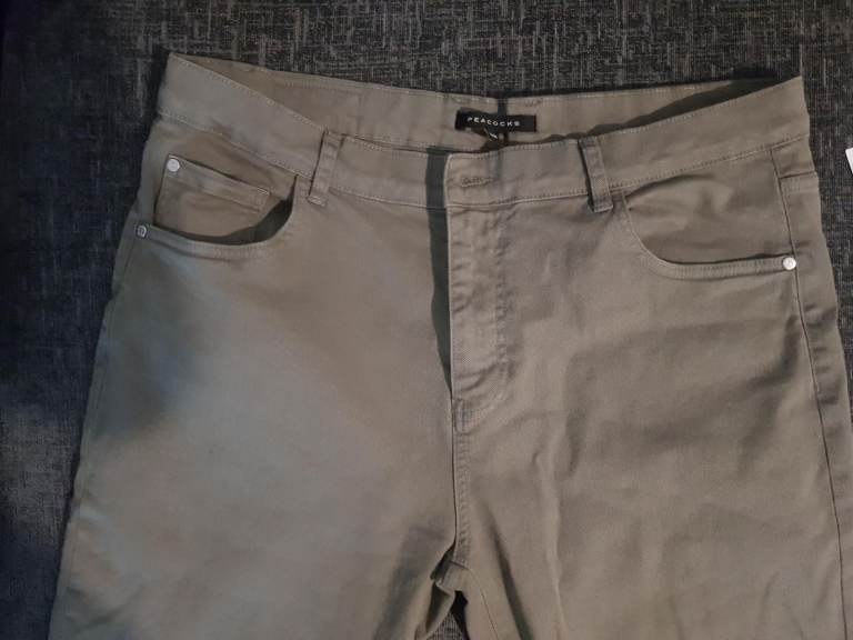 Men's khaki jeans from Peacocks: 38 waist