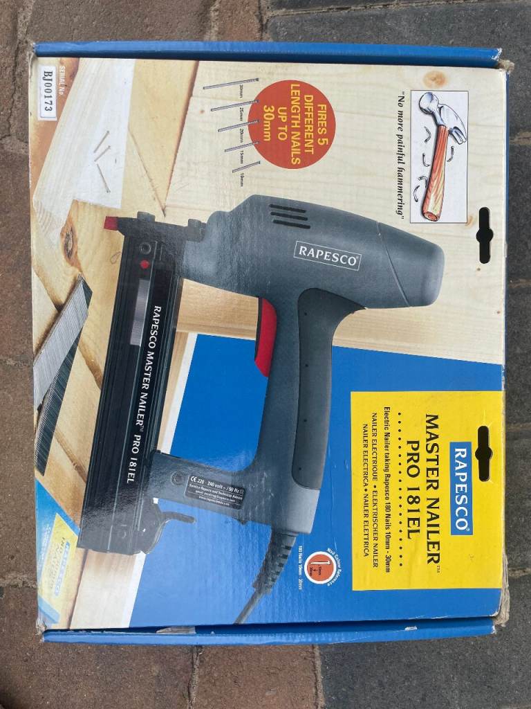RAPESCO Master Nailer PRO 181EL – Fires 5 Different Nail Lengths