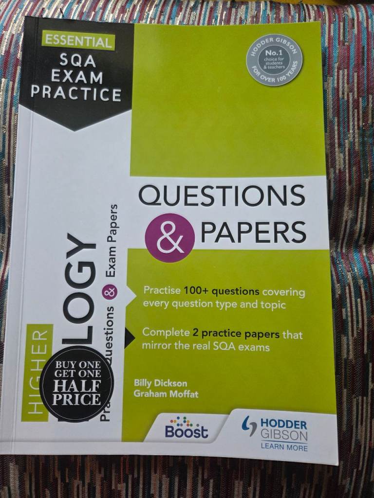 SQA Higher Biology Exam Practice Book - New