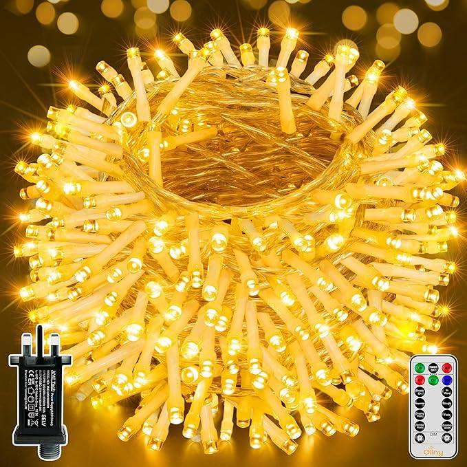 Ollny Christmas String Lights Outdoor Indoor, 40m 400LED