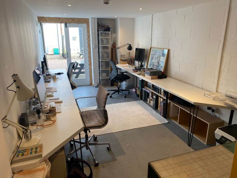 Space in shared design studio by Hackney Downs