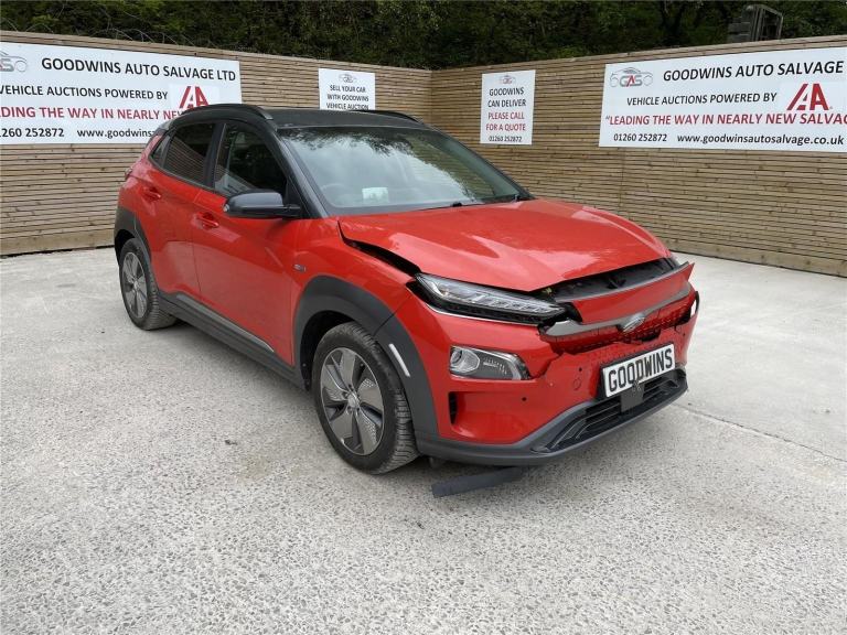2019 HYUNDAI KONA PREMIUM SE ELECTRIC DIRECT DRIVE DAMAGED REPAIRABLE SALVAGE