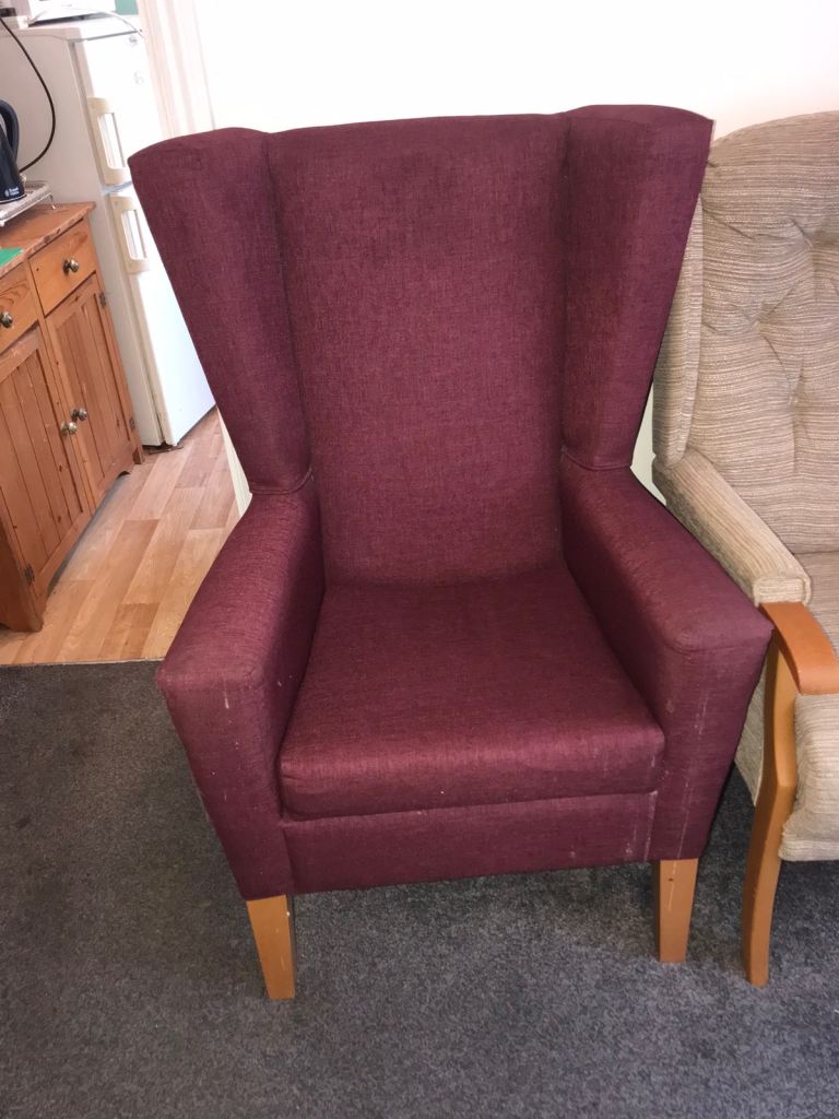 Comfortable High Back Arm Chair