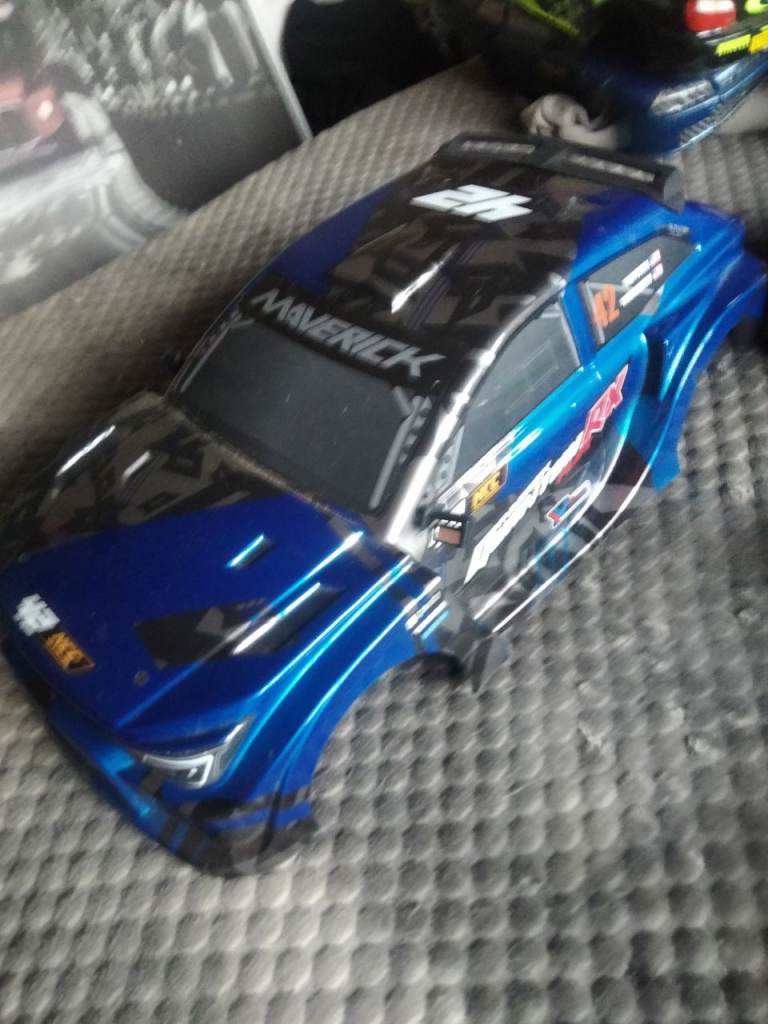 Maverick RC Car Body Shell - Blue, Good Condition