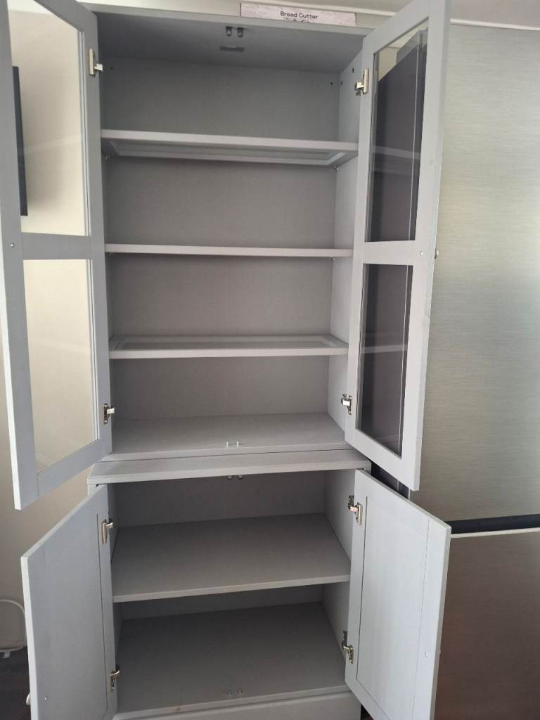 Ikea grey display cabinet 