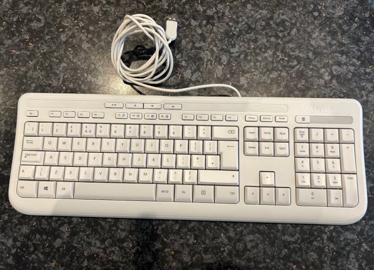 Microsoft keyboard white 