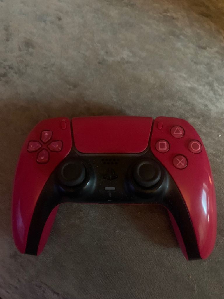 Red PS5 dual sense controller