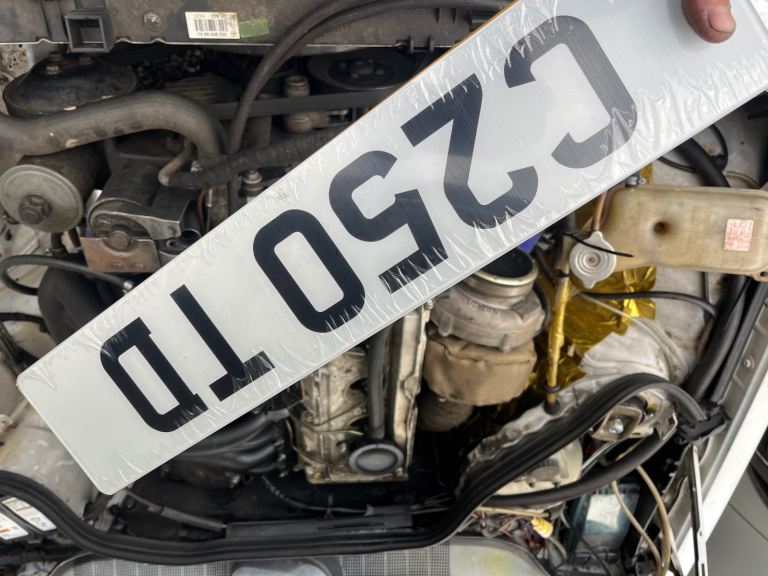 image for C25O TD private number plate Mercedes om605