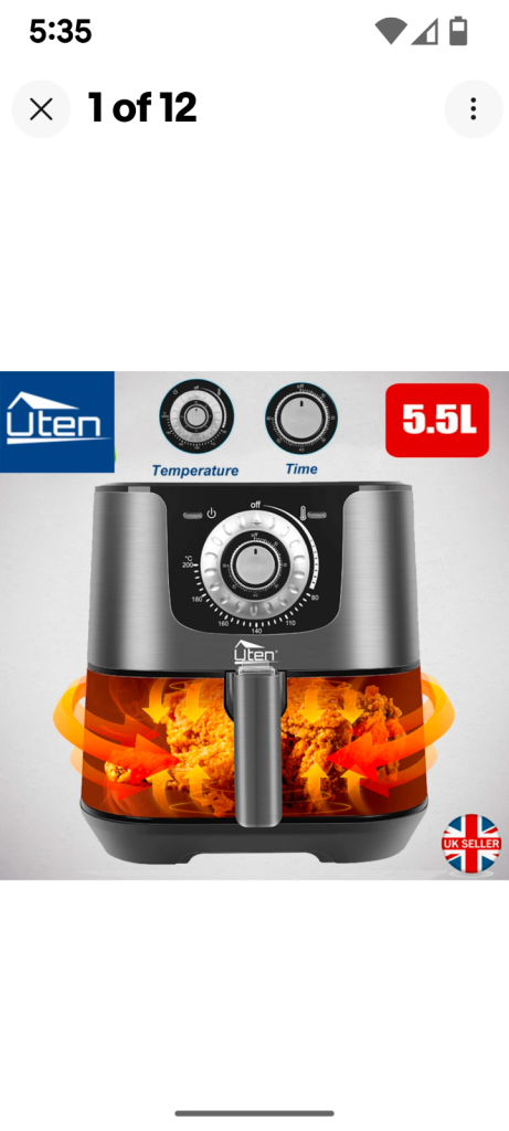 Iten 5.5L Air fryer 