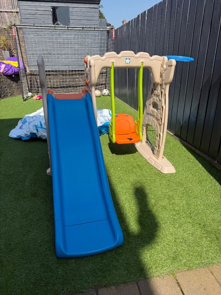Toddler swing and slide set 