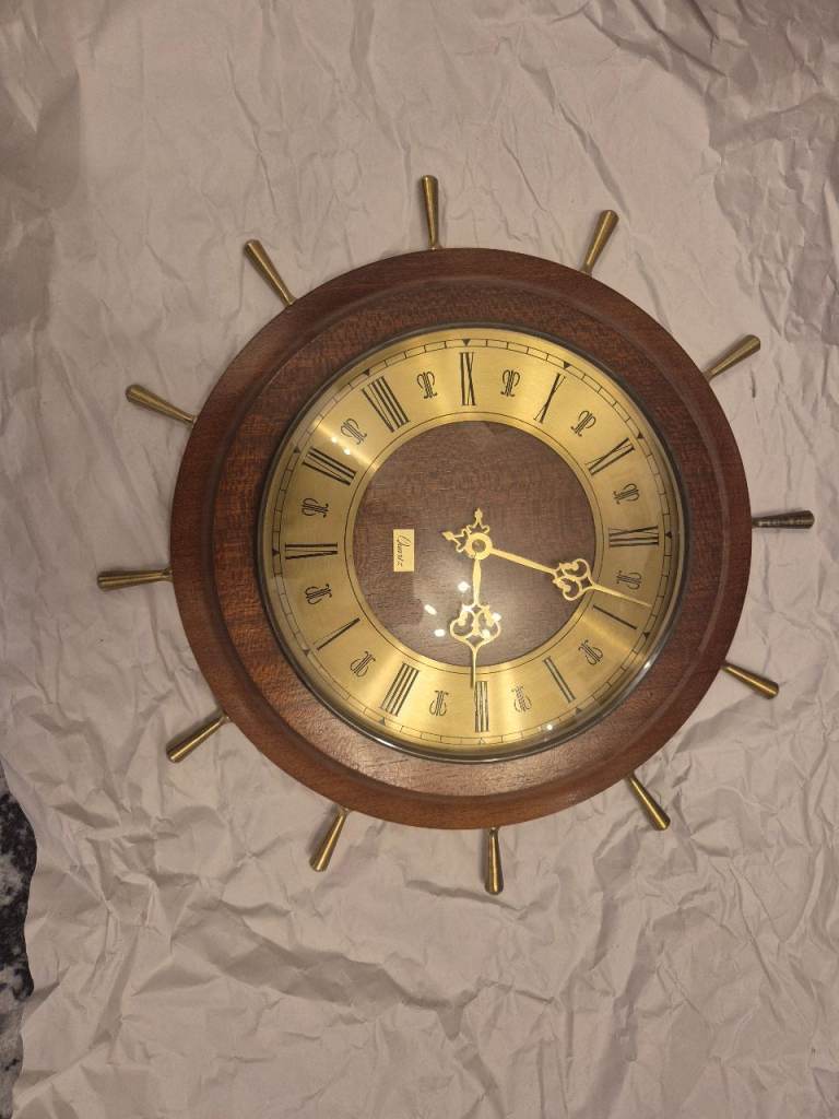  Vintage 1960's Starburst Wall Clock