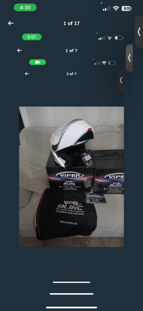2 available New in box white Viper Blinc helmet Medium size 
