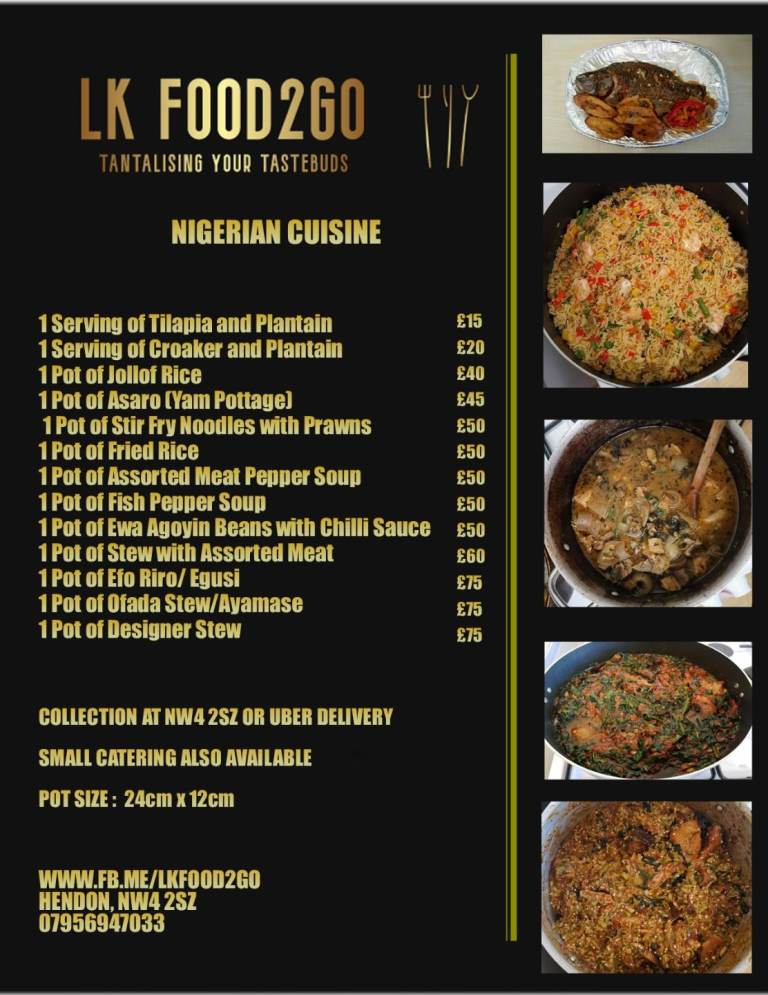 Nigerian African Cuisine Cooking Catering Fish Rice Stew Jollof Fried 