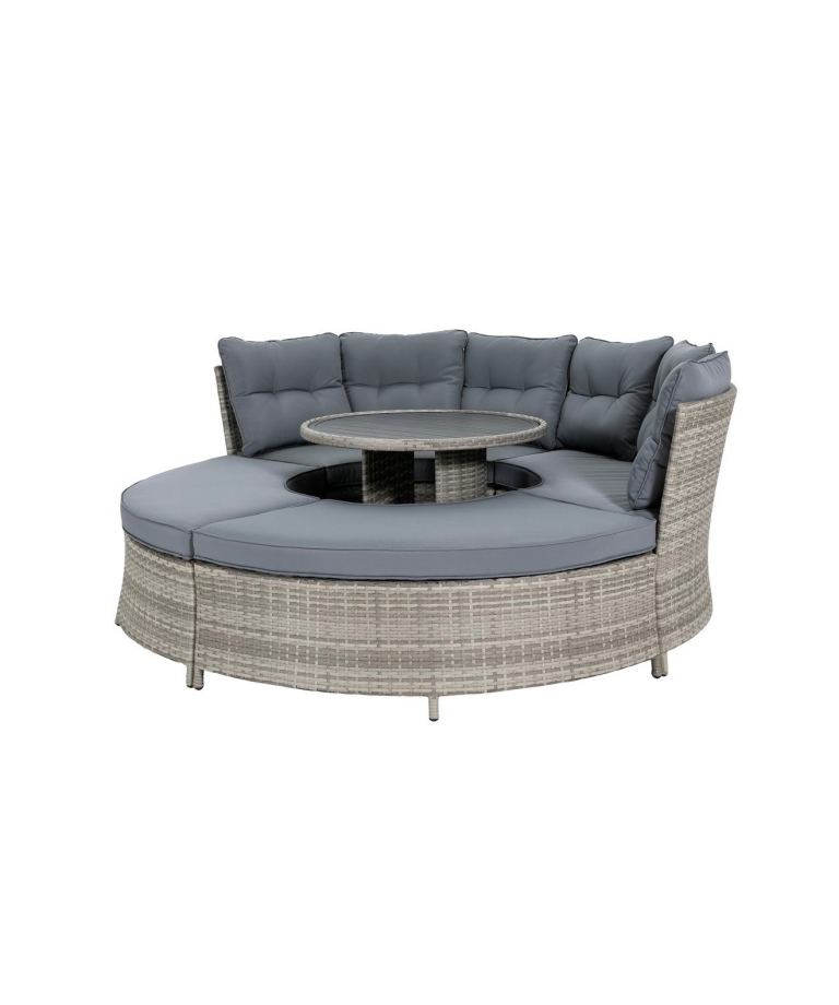 Saturn 8 Seater Rattan Garden Sofa Set