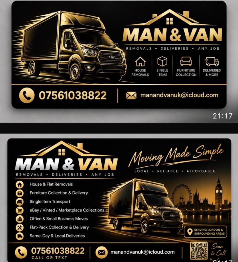 🚚 Man & Van London | Special Offer – Just £45 Per Hour!