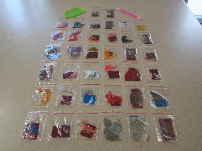 Diamond Painting Beads & Tools - Multicoloured, As Good As New