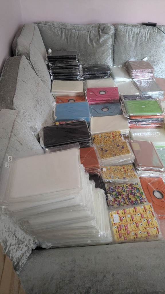 Collection pending Large Bundle of NEW Tablet and Phone Cases - Various Colours
