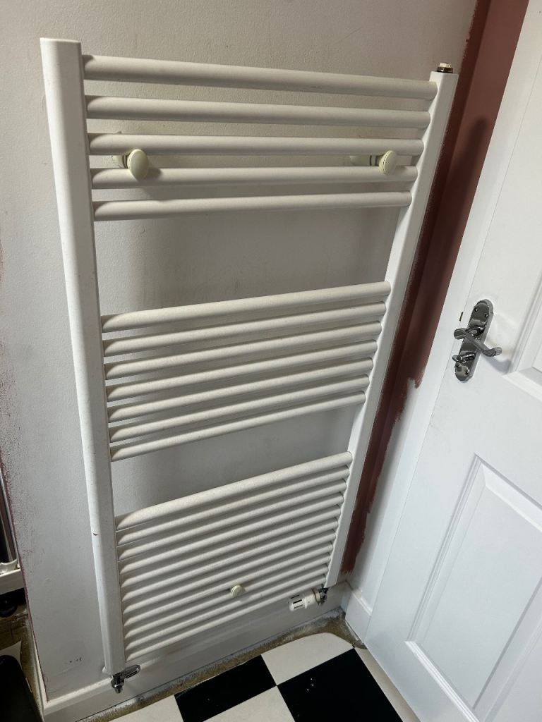 White towel radiator 