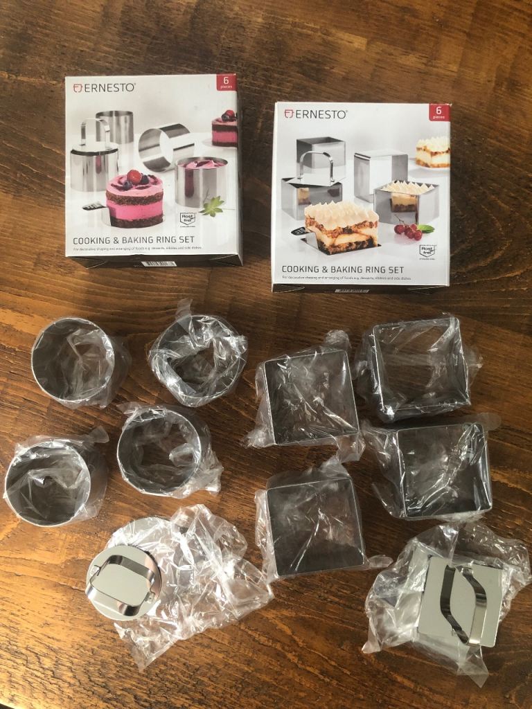 2 Ernesto Cooking & Baking Ring Sets (new - never used)