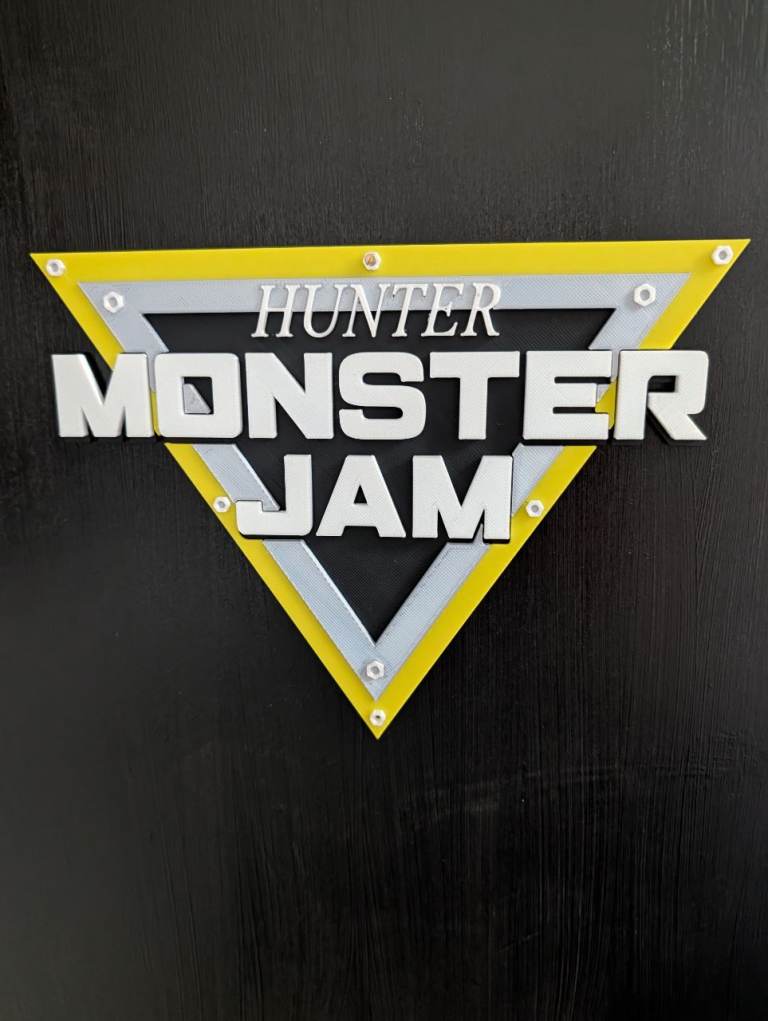 Custom Monster jam plaques