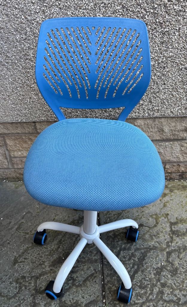 Kids Blue Swivel Desk Chair