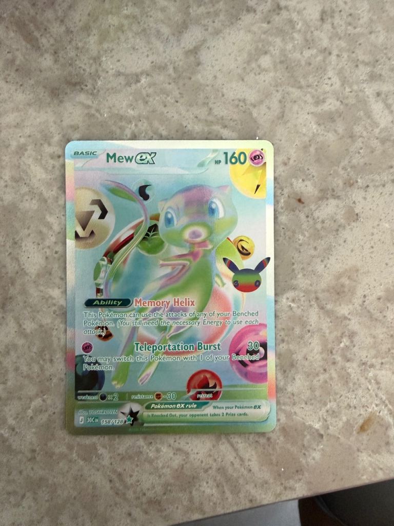 Pokemon Mew futuristic 30th anniversary 158/128