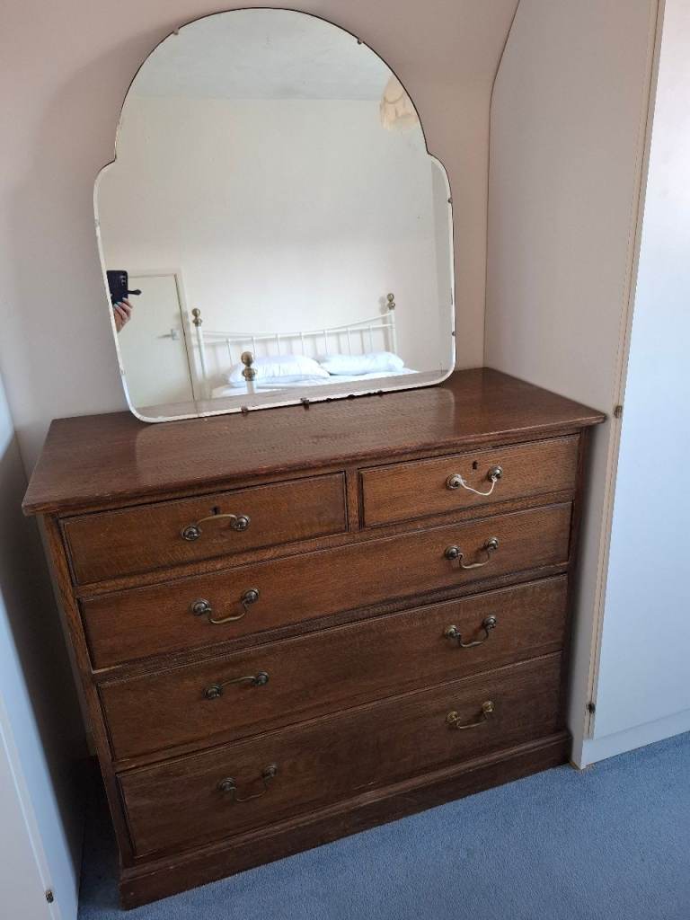 Chest of drawers and mirror 